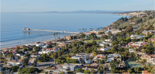 Beach neighborhoods panorama